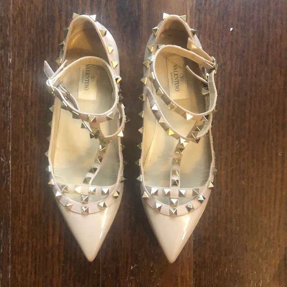 Valentino Shoes - Valentino Rockstud Ballerina Flats